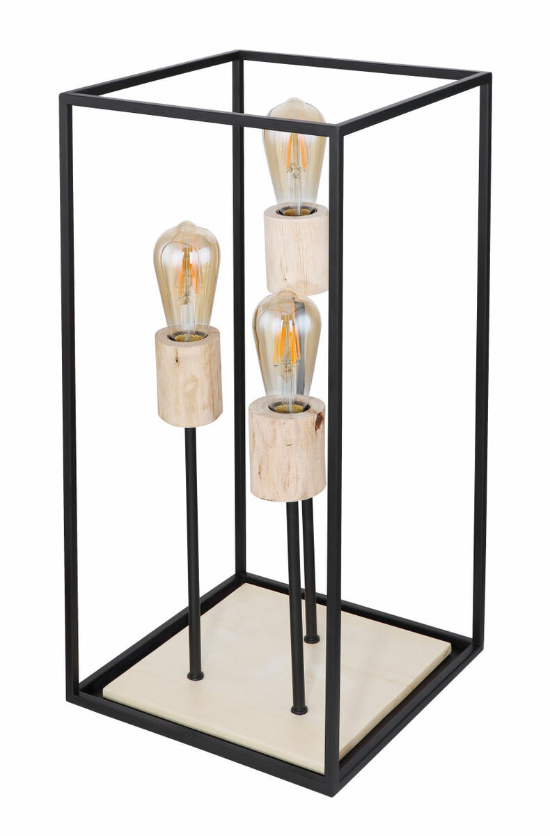 Bild 4 von Globo Lighting - HAGAR - Tischleuchte Metall schwarz matt, 3x E27