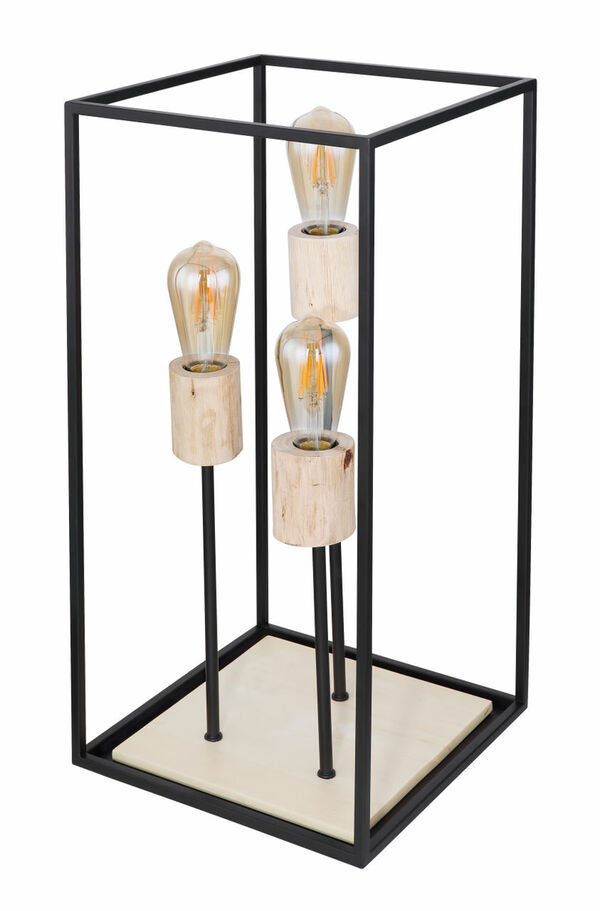 Bild 4 von Globo Lighting - HAGAR - Tischleuchte Metall schwarz matt, 3x E27