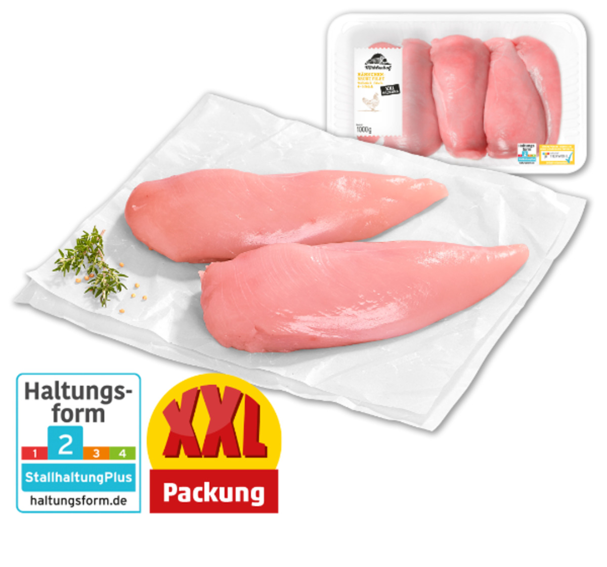 Bild 1 von MÜHLENHOF Frische Hähnchen-Brustfilets*