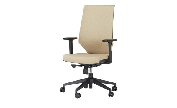 Bild 1 von Bürodrehstuhl beige Maße (cm): B: 61,5 H: 104,5 T: 65 Stühle