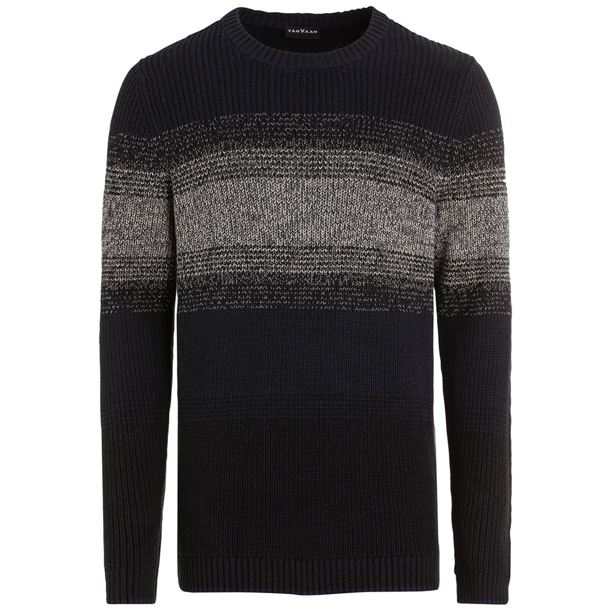 Bild 1 von Herren Strickpullover mit Streifenmuster DUNKELBLAU