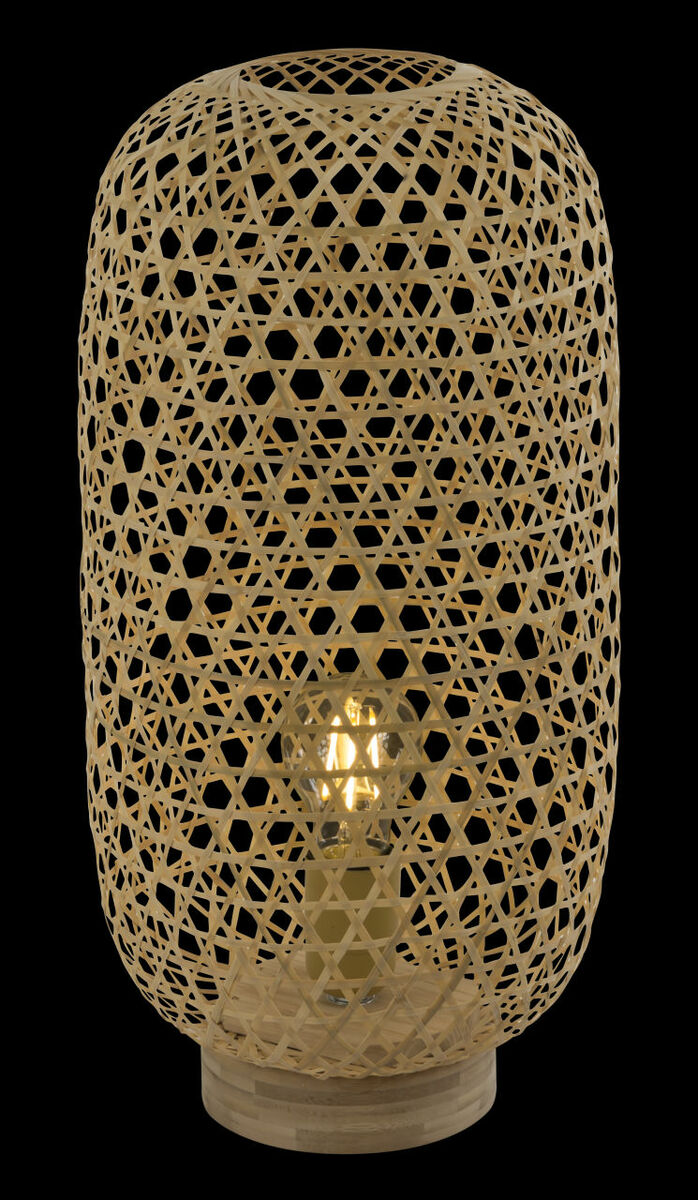 Bild 2 von Globo Lighting - MIRENA - Tischleuchte Bambus naturfarben, 1x E27