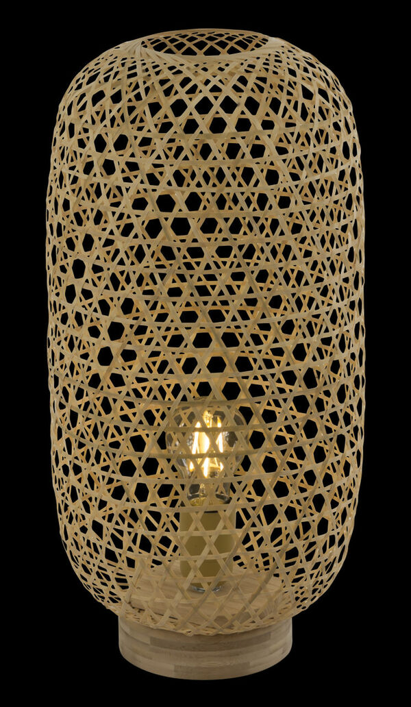 Bild 2 von Globo Lighting - MIRENA - Tischleuchte Bambus naturfarben, 1x E27