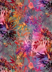 Komar Fototapete "Wild Garden", bedruckt-floral-geblümt, ausgezeichnet lichtbeständig