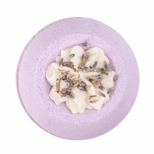 Handgefertigte Badebombe MY BATH mit Verzierung - Lavendel