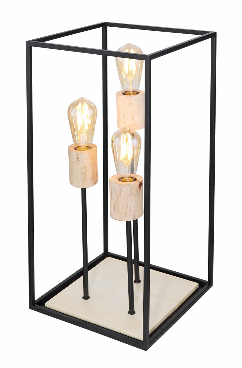 Bild 1 von Globo Lighting - HAGAR - Tischleuchte Metall schwarz matt, 3x E27