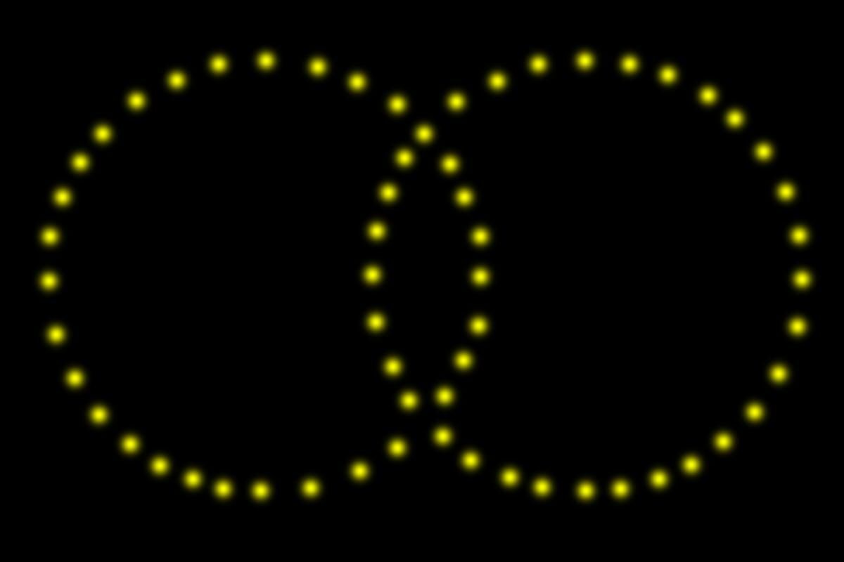 Bild 1 von EASYBOX Lichterbild Ringe Gold