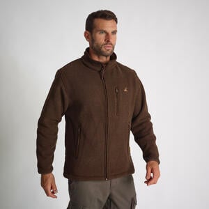 Fleecejacke Presly Verney Carron braun EINHEITSFARBE