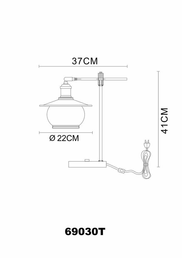 Bild 3 von Globo Lighting - NEVIS - Tischleuchte Metall bronzefarben, 1x E27