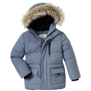 Jungen Steppjacke mit Fellimitat BLAU