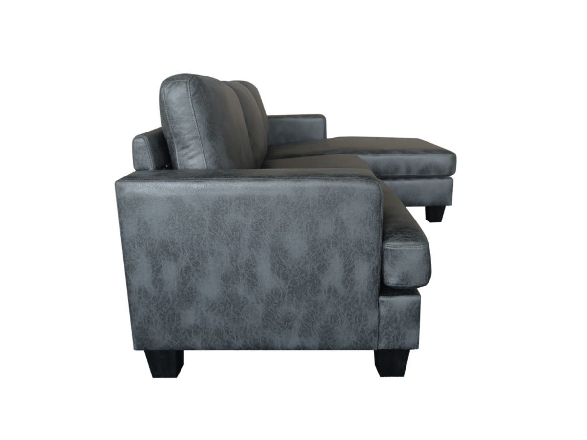 Bild 4 von Happy Home Ecksofa in Vintage Optik grau