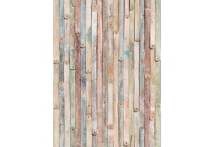 Komar Fototapete "Vintage Wood", bedruckt-Wald-Meer, ausgezeichnet lichtbeständig