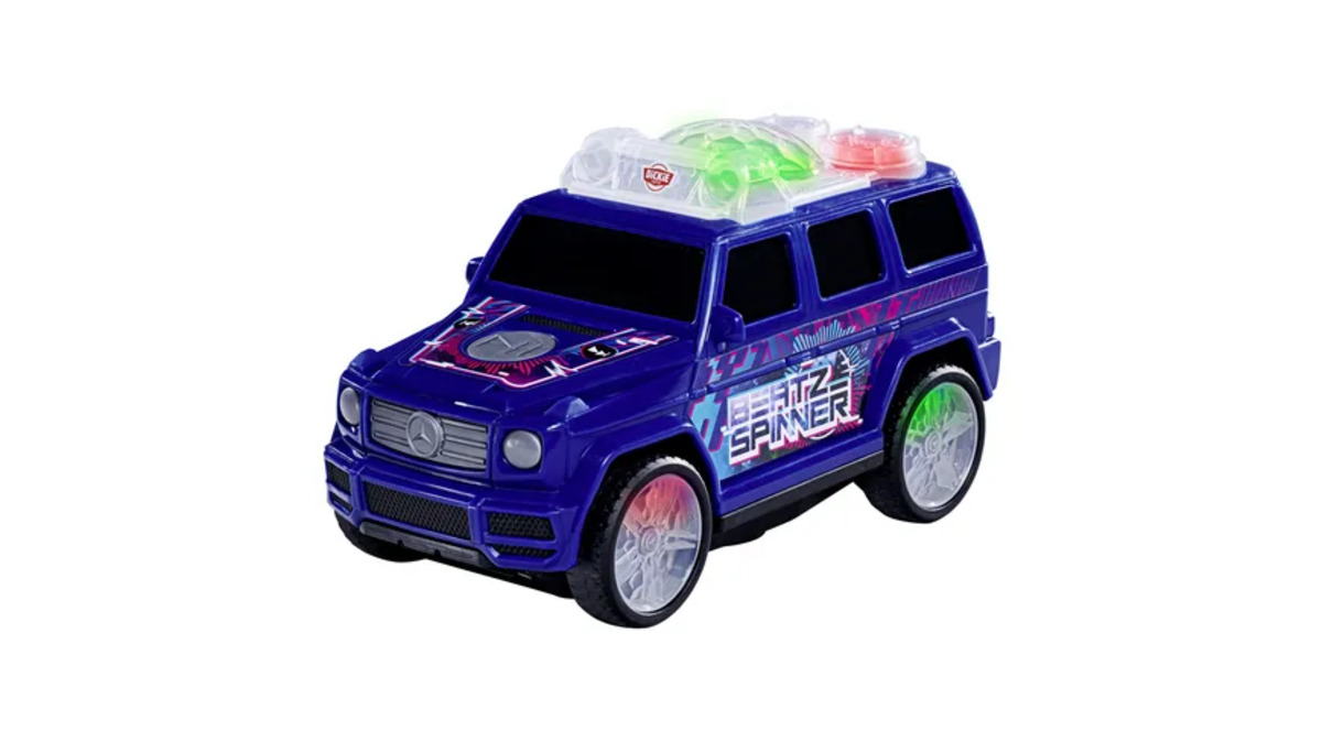 Bild 1 von Dickie - Mercedes-Benz G-Klasse Beat Spinner 23 cm - tanzendes STREETS N BEATZ Spielzeugauto, motorisiert, EDM-Sound & Farbwechsel, batteriebetrieben