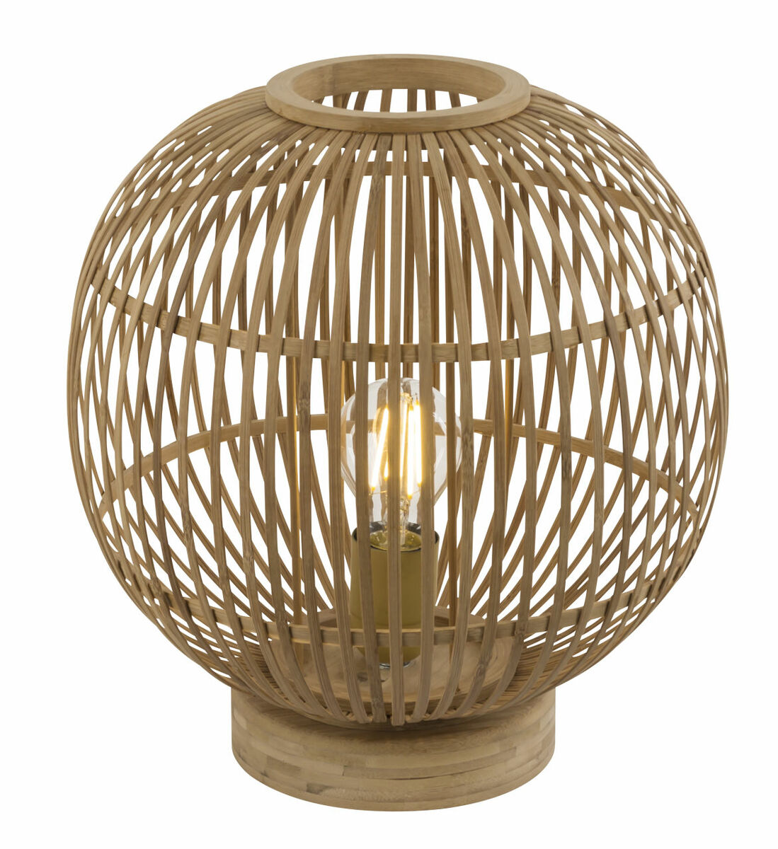 Bild 1 von Globo Lighting - HILDEGARD - Tischleuchte Bambus naturfarben, 1x E27