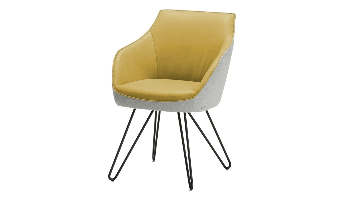 Bild 1 von KOINOR Armlehnstuhl  Dining System 4 gelb Maße (cm): B: 60 H: 84 T: 67 Stühle