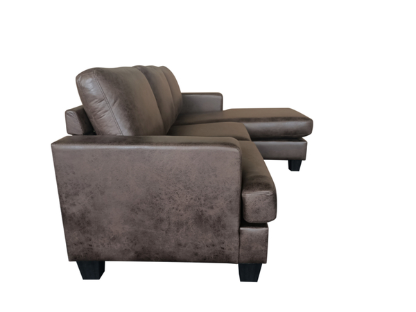 Bild 4 von Happy Home Ecksofa in Vintage Optik dunkelbraun