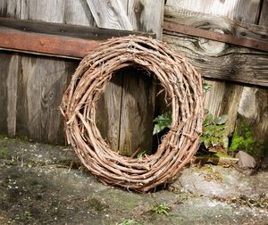 HomeLiving Deko-Kranz "Rustikal" ungeschälte Rattanzweige Tür Fenster Schmuck Wohnen