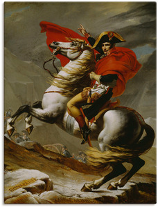 Artland Wandbild "Napoleon bei der Überquerung der Alpen.", Menschen, (1 St.), als Alubild, Leinwandbild, Wandaufkleber oder Poster in versch. Größen