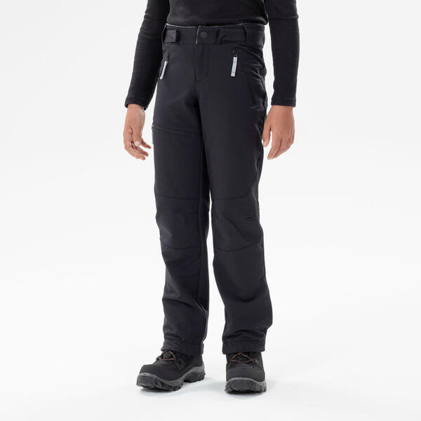 Bild 1 von Wanderhose Kinder Gr. 122–170 warm wasserabweisend Winterwandern - SH500 schwarz Grau|schwarz