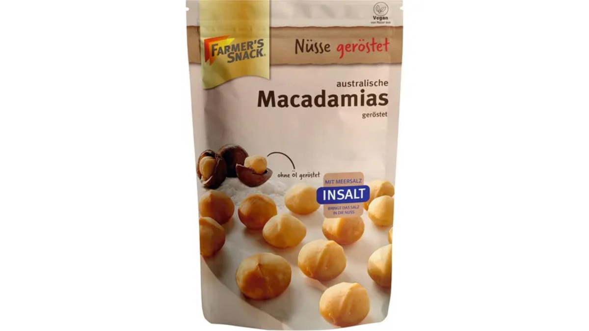 Bild 1 von FARMER'S SNACK Macadamias geröstet und gesalzen