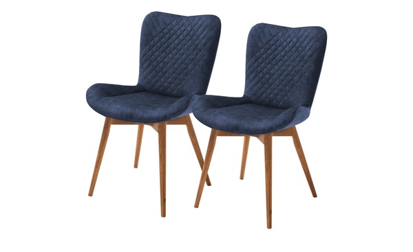 Bild 1 von Gray & Jones 2er Set Polsterstuhl  Tierra Fuego Two blau Maße (cm): B: 58 H: 88 T: 67 Stühle