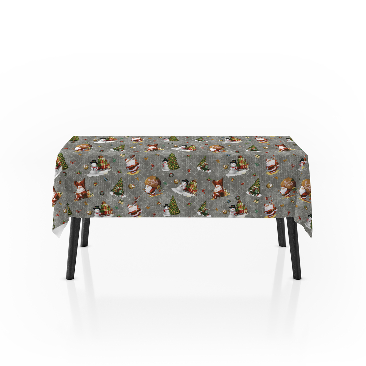 Bild 1 von Weihnachts-Tischdecke Wachstuch mit versch. weihnachtlichen Dekoren