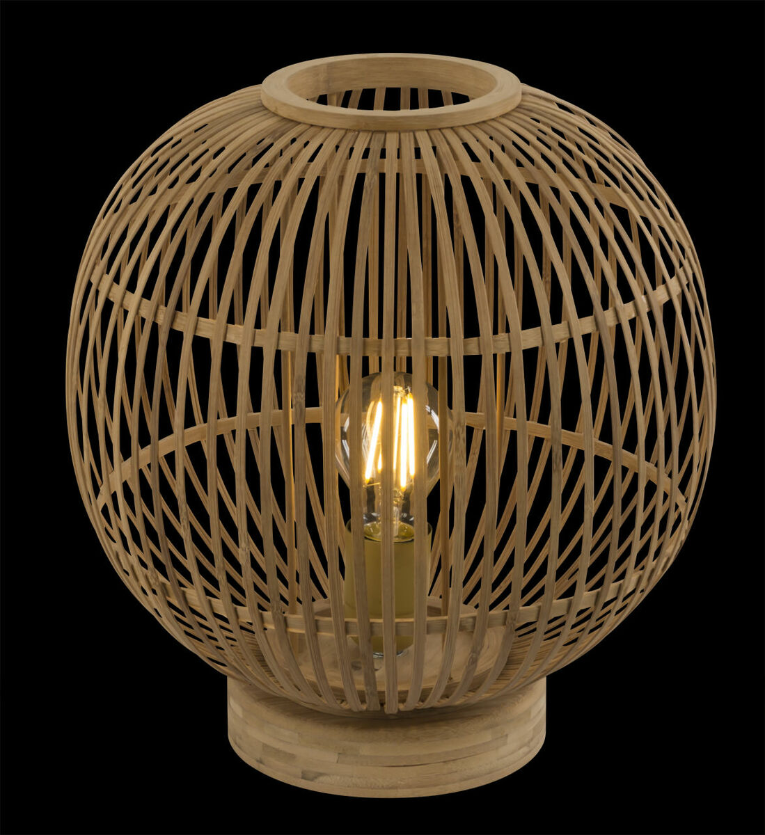 Bild 3 von Globo Lighting - HILDEGARD - Tischleuchte Bambus naturfarben, 1x E27