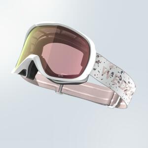 Skibrille Snowboardbrille Kinder/Erwachsene Schlechtwetter - G 500 S1 weiss Weiß