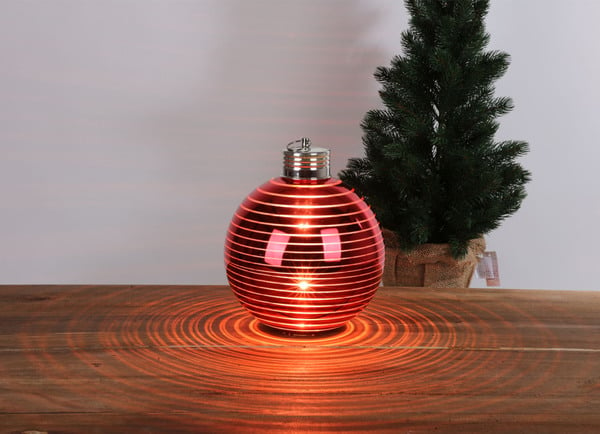 Bild 1 von LED-Weihnachtskugel aus Glas 20cm Rot