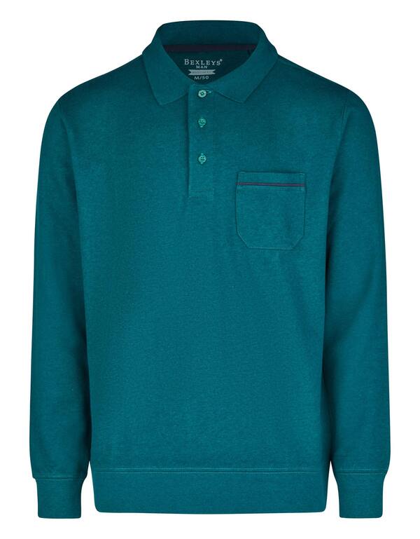 Bild 1 von Bexleys man - Sweatshirt mit Polokragen