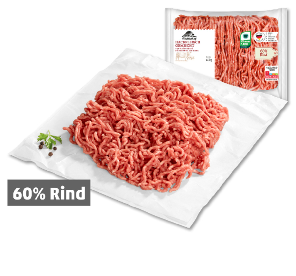 Bild 1 von MÜHLENHOF Frisches Hackfleisch, gemischt
