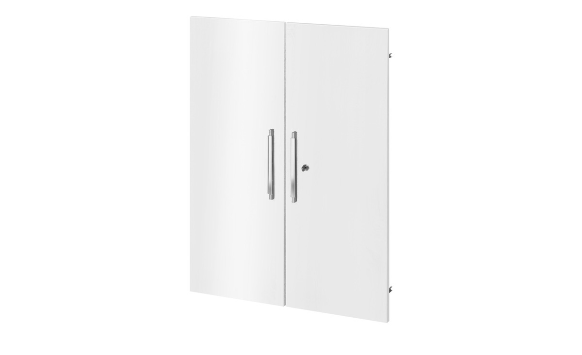 Bild 1 von Holztüren, 2-teilig weiß Maße (cm): B: 76 H: 102,3 Sonstiges Zubehör - Möbel Kraft