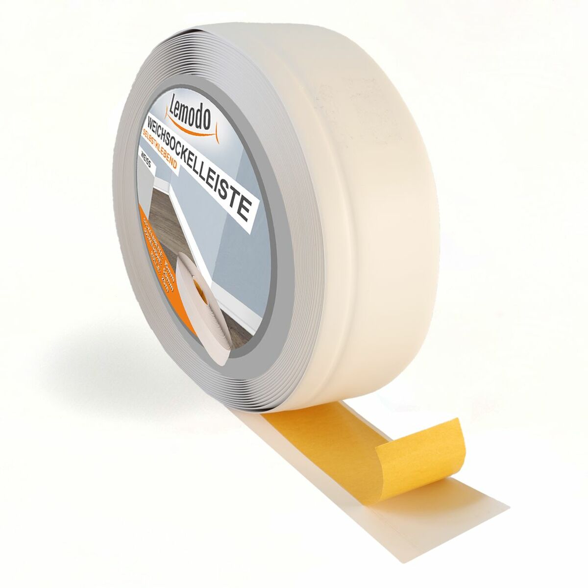 Bild 1 von Lemodo Weichsockelleiste weiß, 25m Rolle