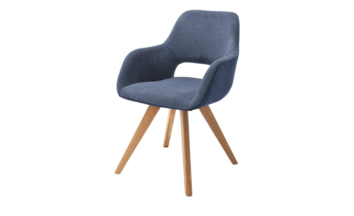 Bild 1 von Woodford Polsterstuhl  Lucina blau Maße (cm): B: 56 H: 86 T: 64 Stühle