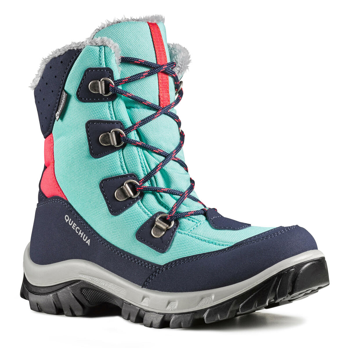 Bild 1 von Winterschuhe Wandern SH500 Warm Wasserdicht Hoch Kinder Gr.30–38 grün Blau|grün