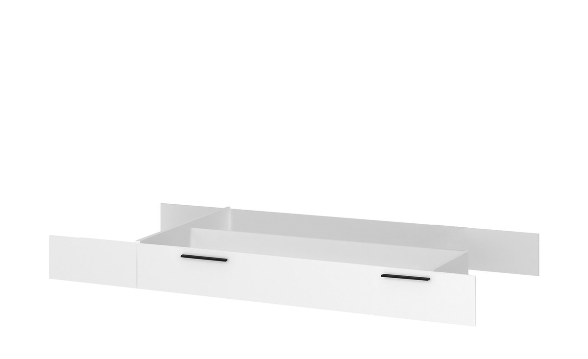 Bild 1 von Bettkasten weiß Maße (cm): B: 123,7 H: 22,7 T: 200,5 Jugendmöbel