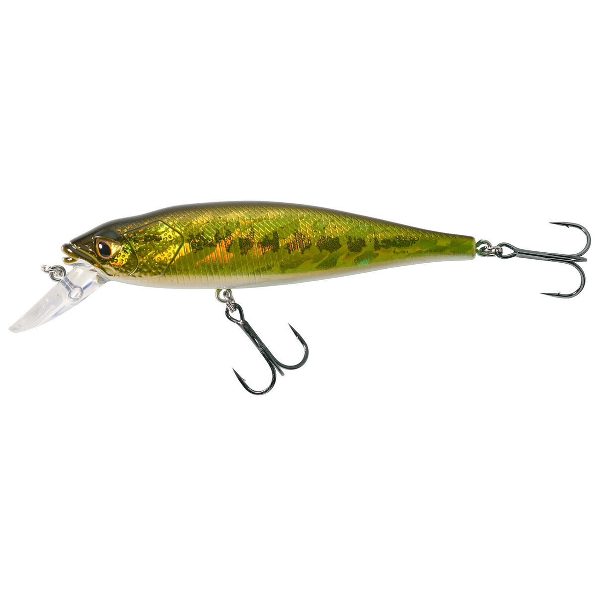 Bild 1 von Wobbler Jerkbait Minnow WXM MNW 100 SP Black Bass Braun|gelb|ocker