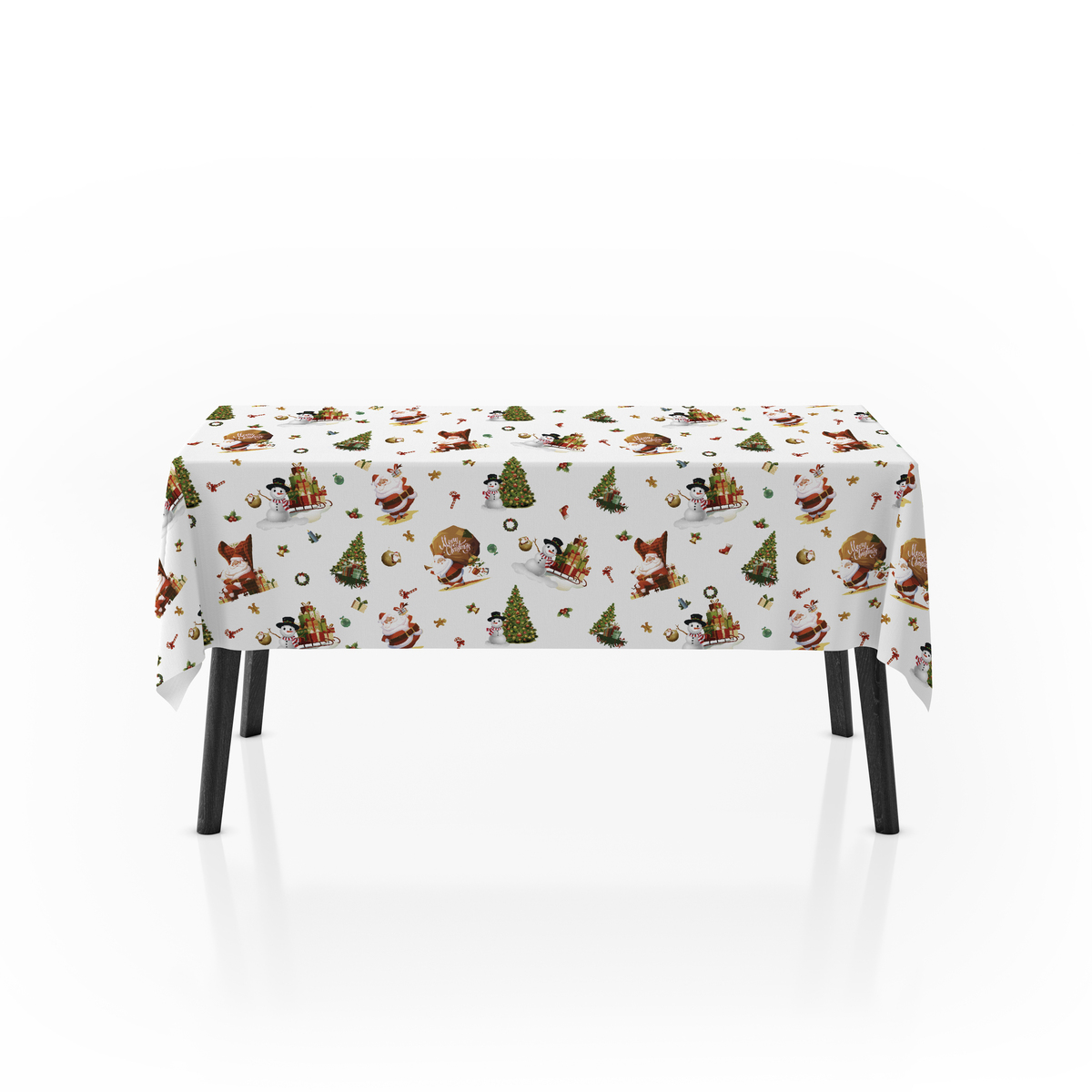 Bild 1 von WH-Wachstuchtischdecke Wachstuch mit versch. weihnachtlichen Dekoren