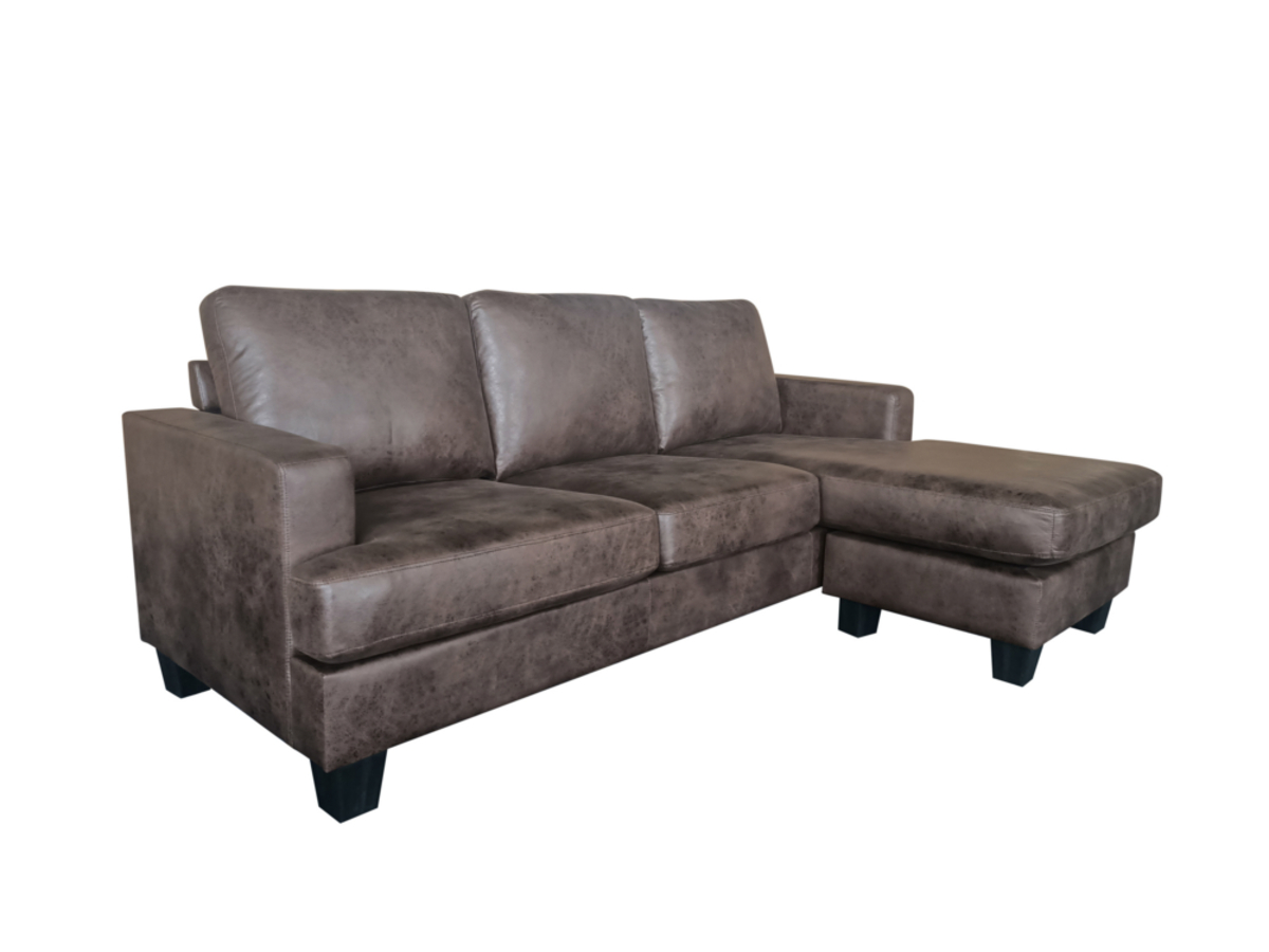 Bild 3 von Happy Home Ecksofa in Vintage Optik dunkelbraun