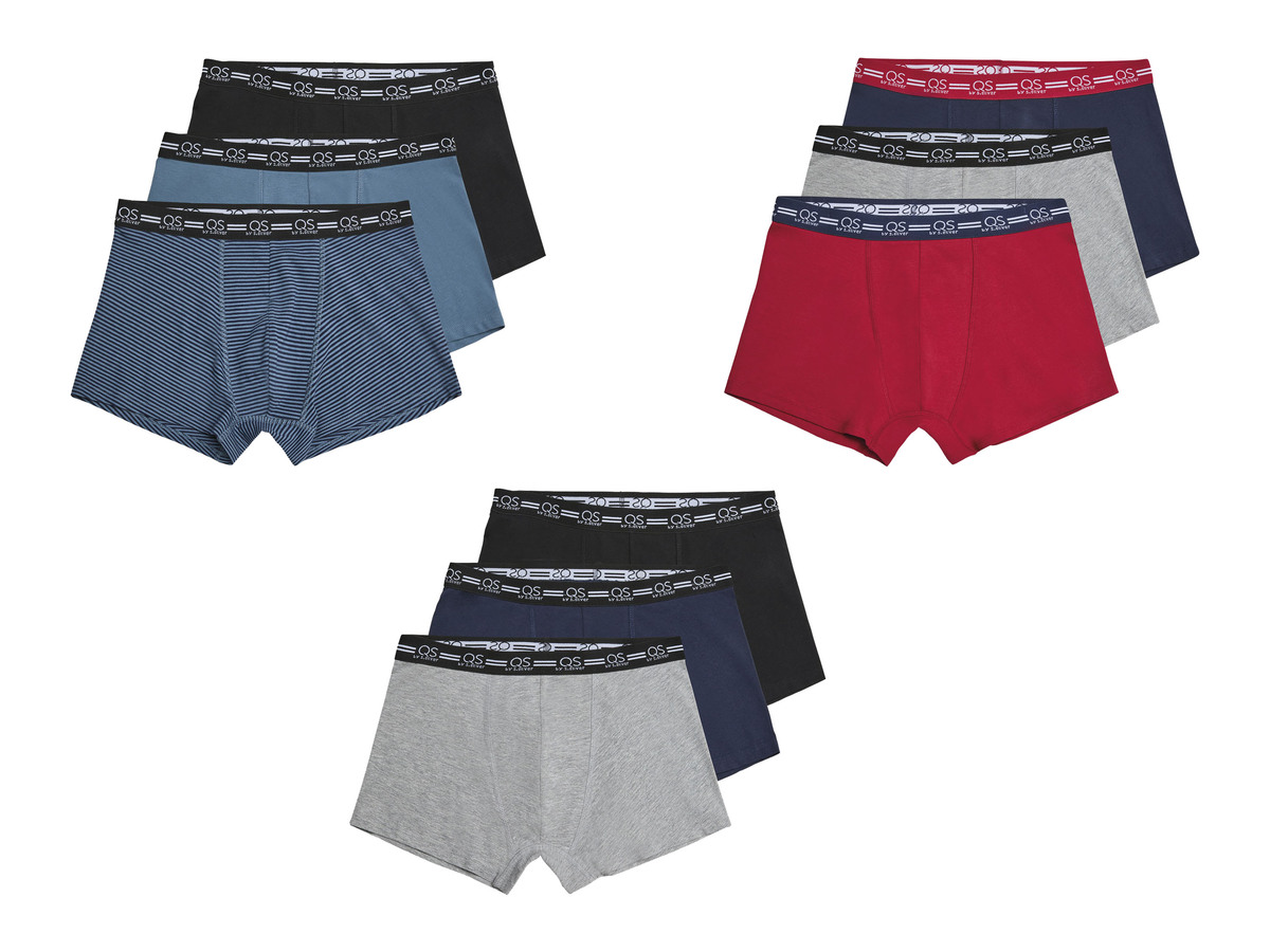 Bild 1 von QS by s.Oliver Herren Boxershorts, 3 Paar, mit Baumwolle
