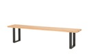 Bild 1 von Woodford Kufensitzbank massiv  Lavello holzfarben Maße (cm): B: 200 H: 50 T: 40 Bänke