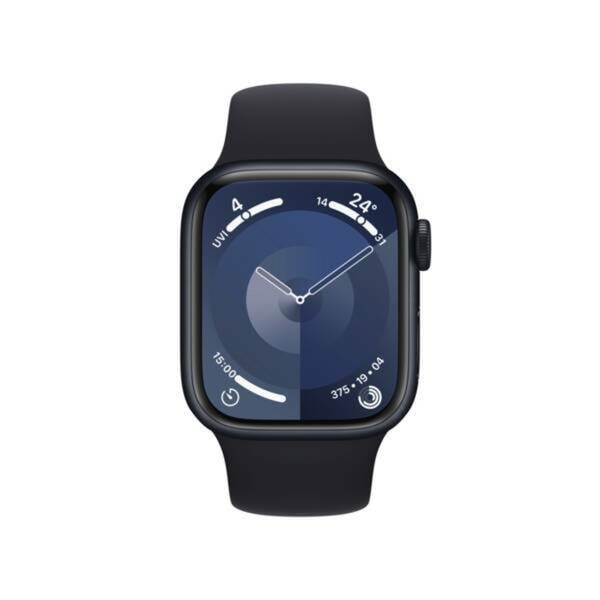 Bild 1 von Apple Watch Series 9, GPS, 41mm, Alu, Gr. M/L, mitternachtsfarbene