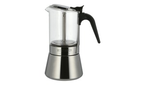 Meisterkoch Espressokocher  CENA silber Glas , Edelstahl, Edelstahl, Glas  Maße (cm): H: 21  Ø: [16.0] Kaffee & Tee