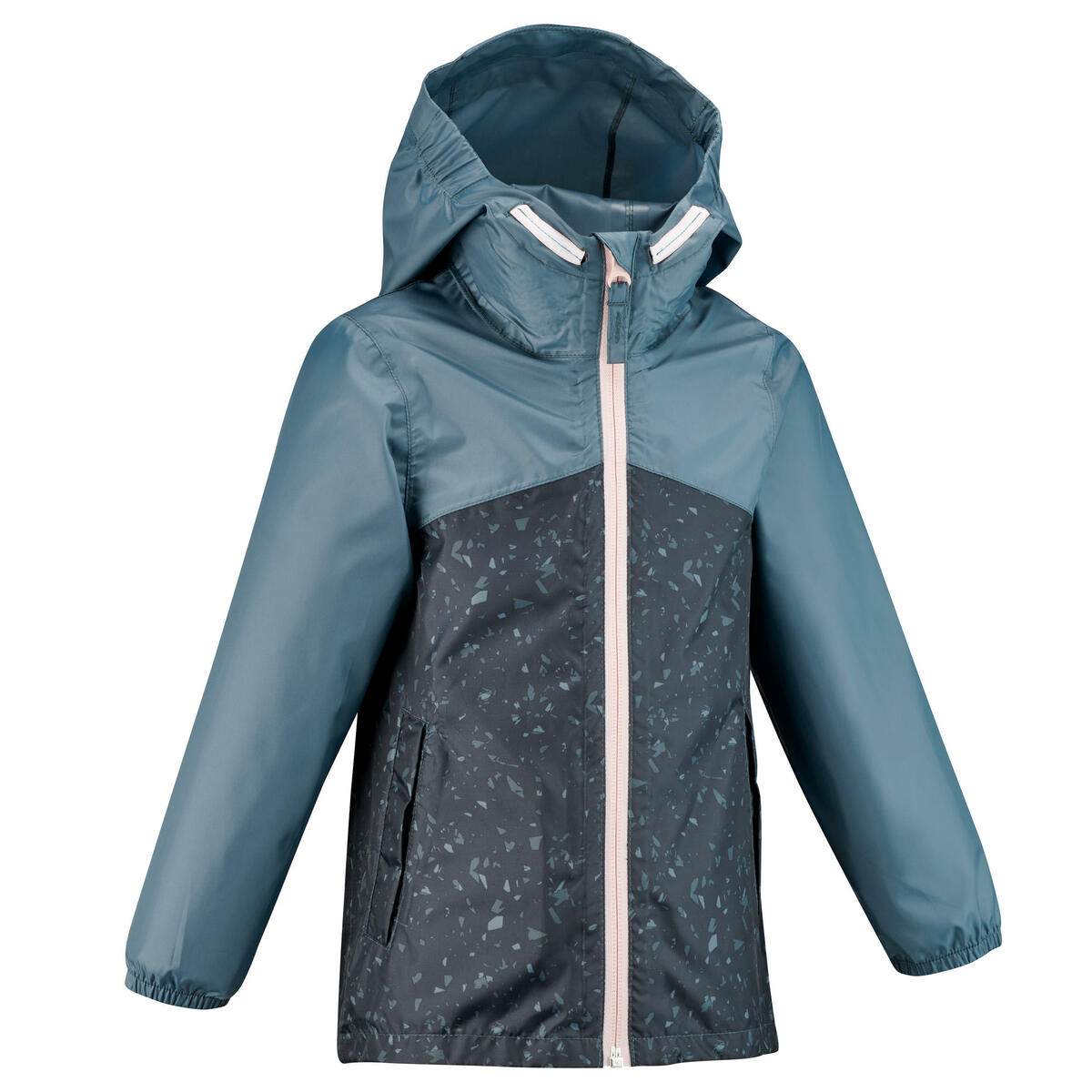 Bild 1 von Wanderjacke Kinder Gr. 92–116 wasserdicht Bergwandern - MH150 grau Blau