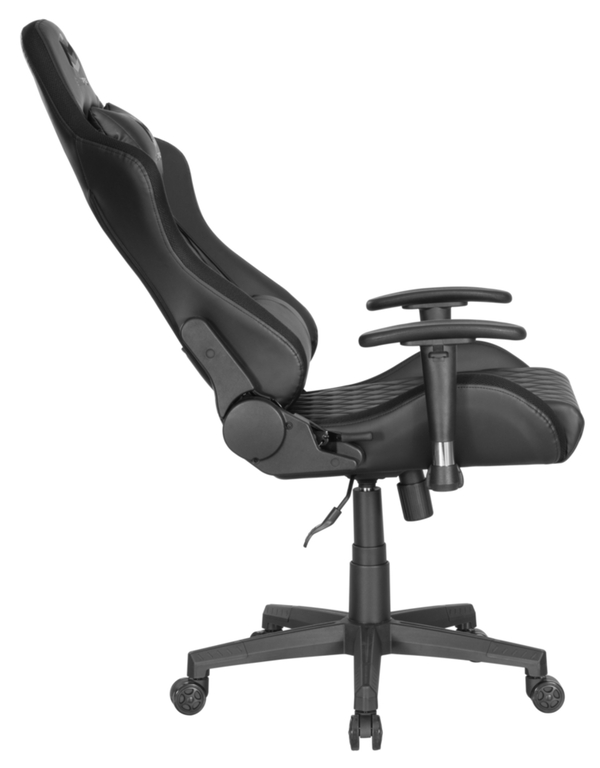 Bild 4 von Happy Home gepolsterter Gamingsessel mit Kissen & verstellbare Armlehne, schwarz