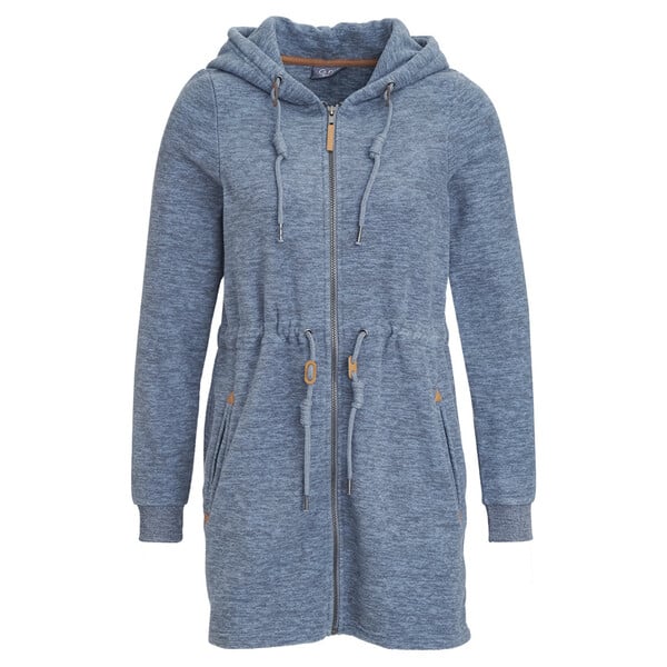 Bild 1 von Damen Fleecejacke mit Kapuze HELLBLAU