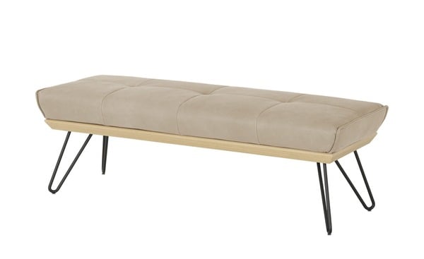 Bild 1 von KOINOR Hockerbank  Leder Dining System 4 beige Maße (cm): B: 190 H: 49 T: 54 Bänke