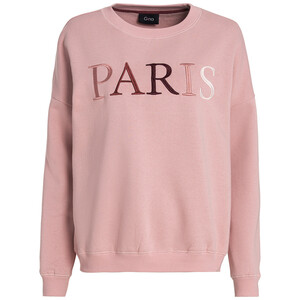 Damen Sweatshirt mit Paris Schriftzug ROSA
