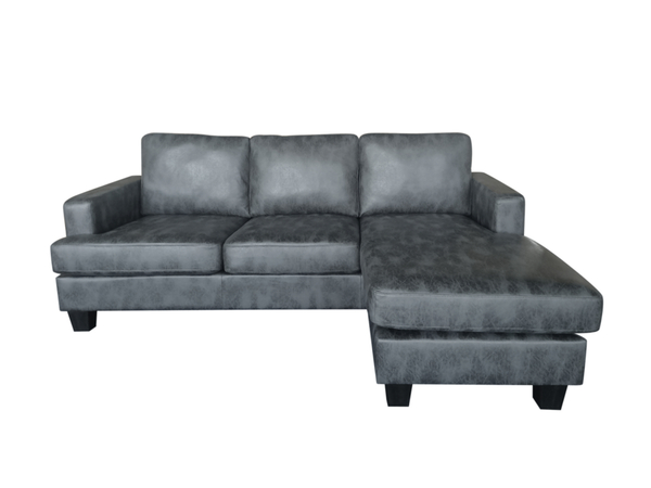 Bild 2 von Happy Home Ecksofa in Vintage Optik grau