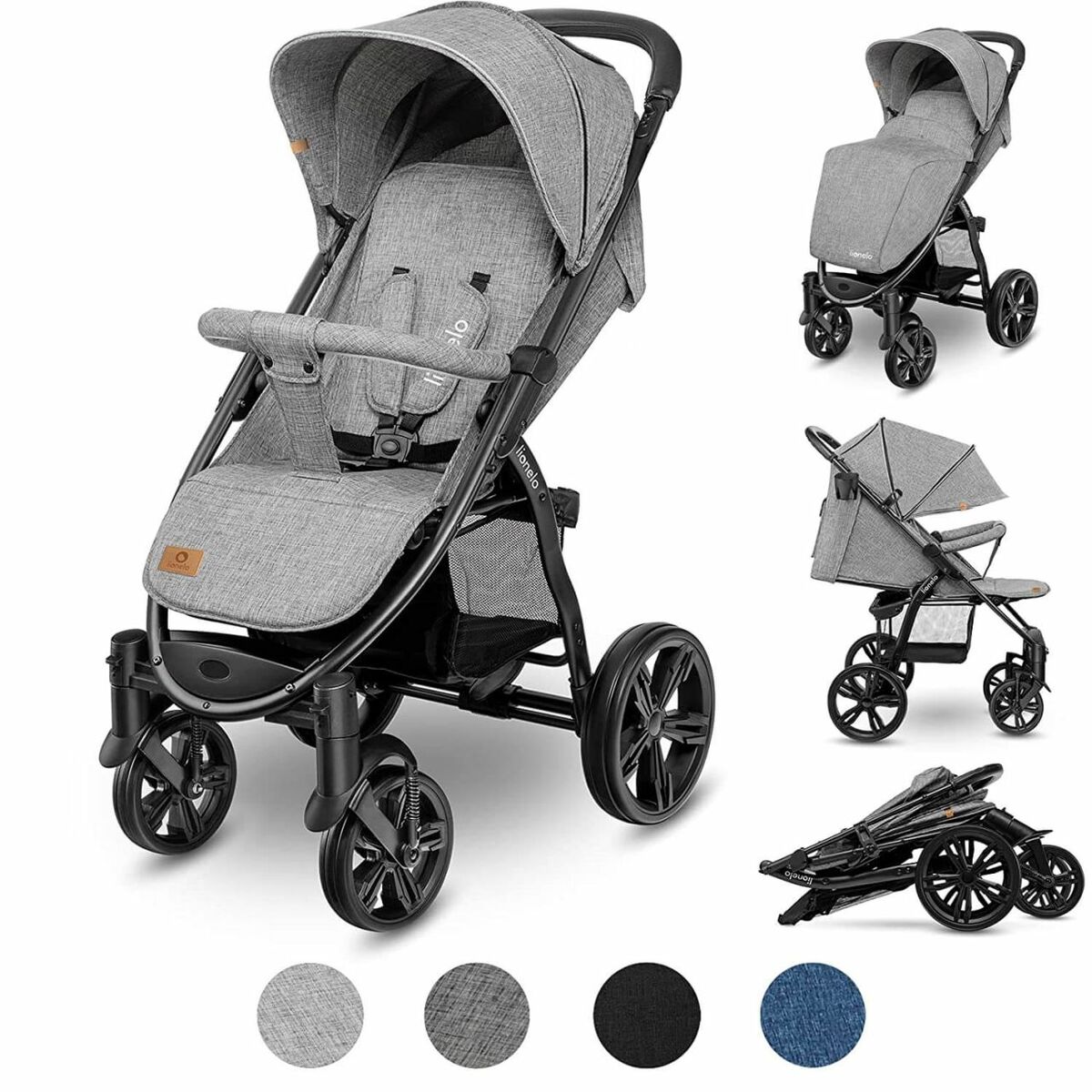 Bild 1 von Lionelo Kinderwagen Buggy mit Polyesterbezug ANNET grau